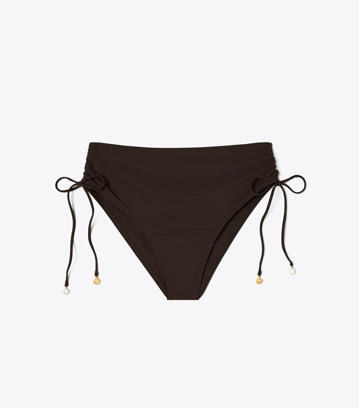 Chocolate Tory Burch High-waist Cinched Women\'s Bikini Bottoms | OUTLET-98562739