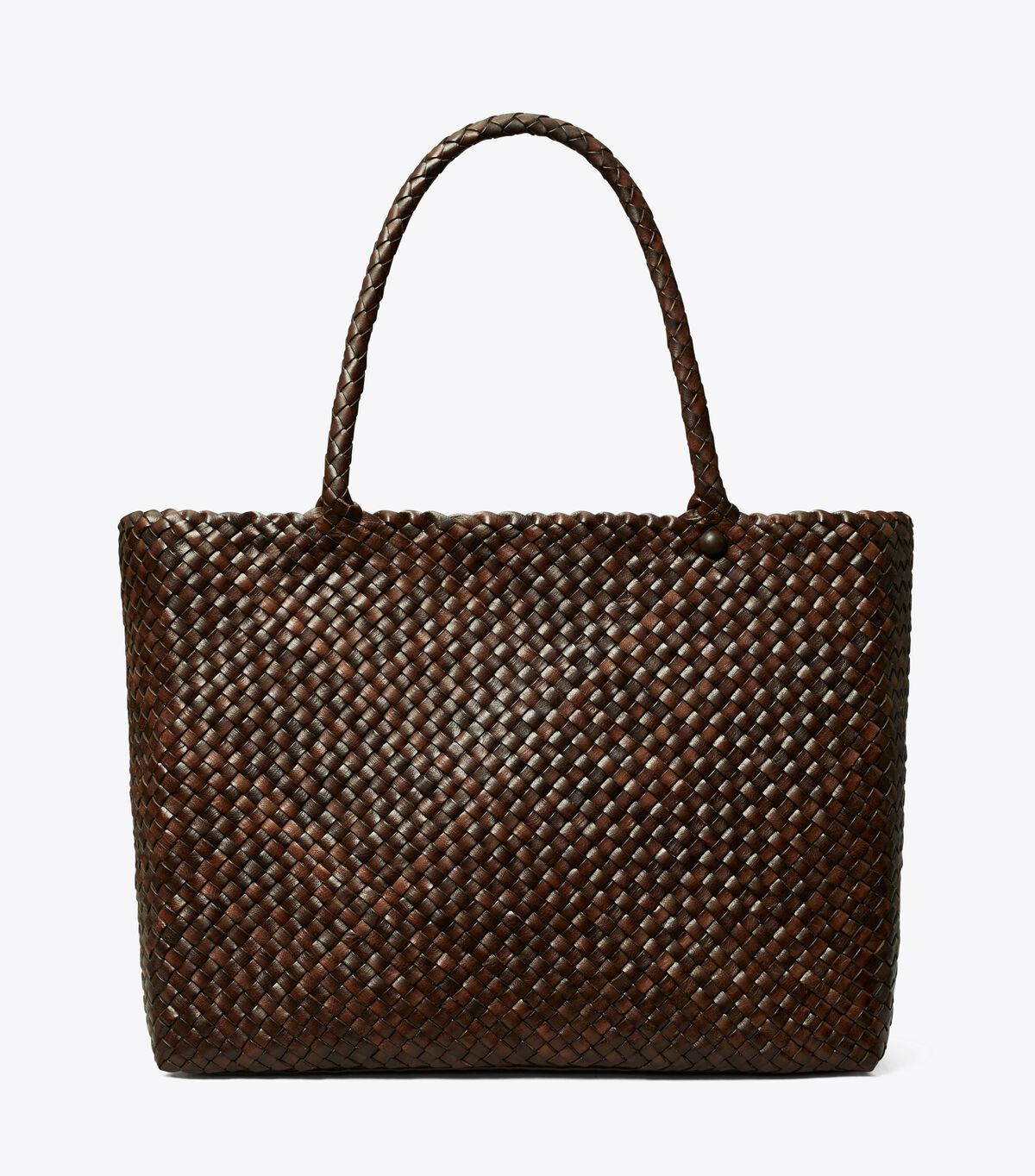 Chocolate Tory Burch Mcgraw Dragon Woven Women's Tote Bags | OUTLET-85032679