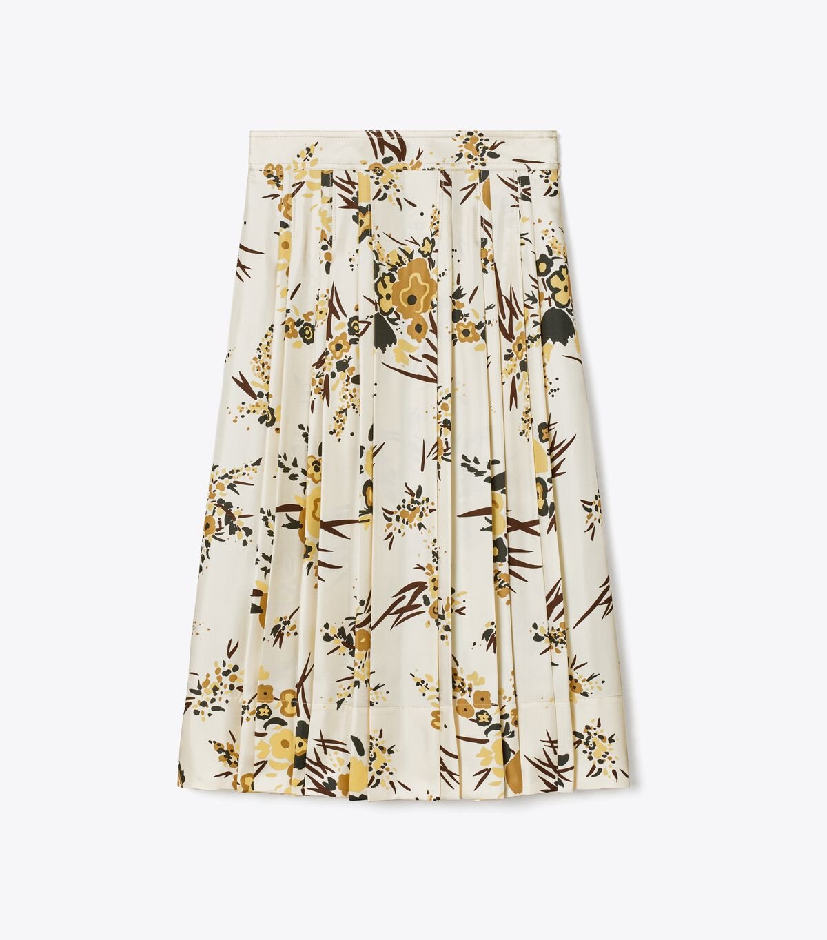 Cream Multicolor Tory Burch Printed Silk Pleated Women\'s Skirts | OUTLET-43951809