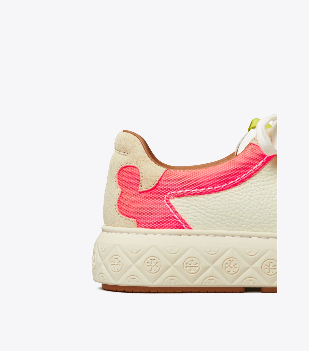 Cream / Pink Tory Burch Ladybug Women's Sneakers | OUTLET-84729659