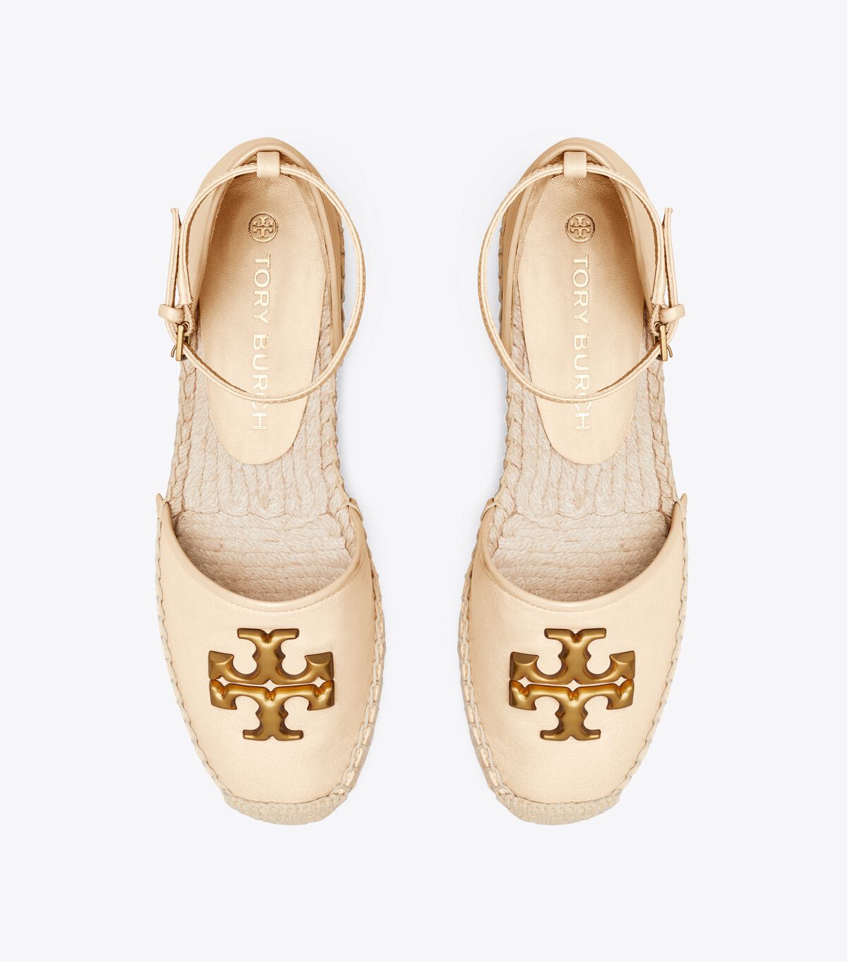 Cream Tory Burch Eleanor D'orsay Women's Espadrille | OUTLET-02167859