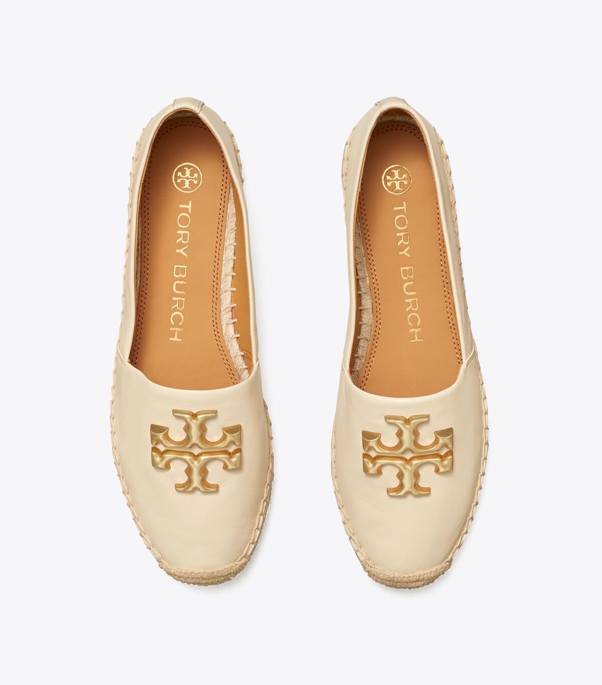 Cream Tory Burch Eleanor Women's Ballet Flats | OUTLET-38941269