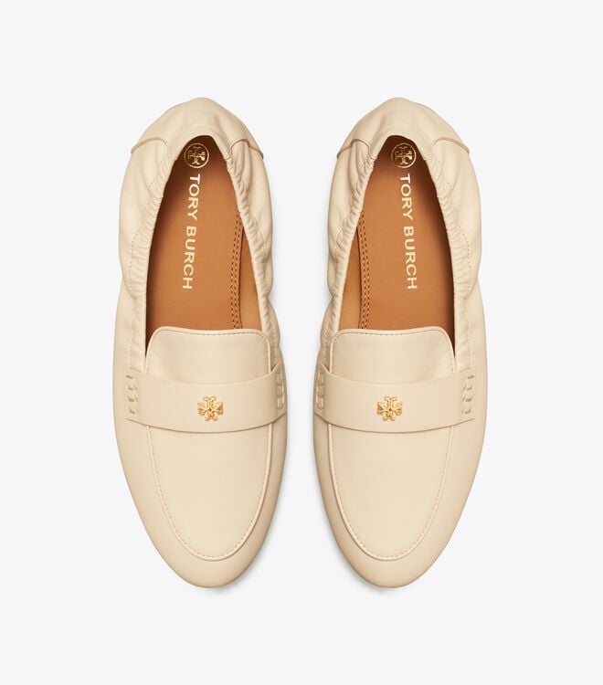 Cream Tory Burch Eleanor Women's Ballet Flats | OUTLET-39621749