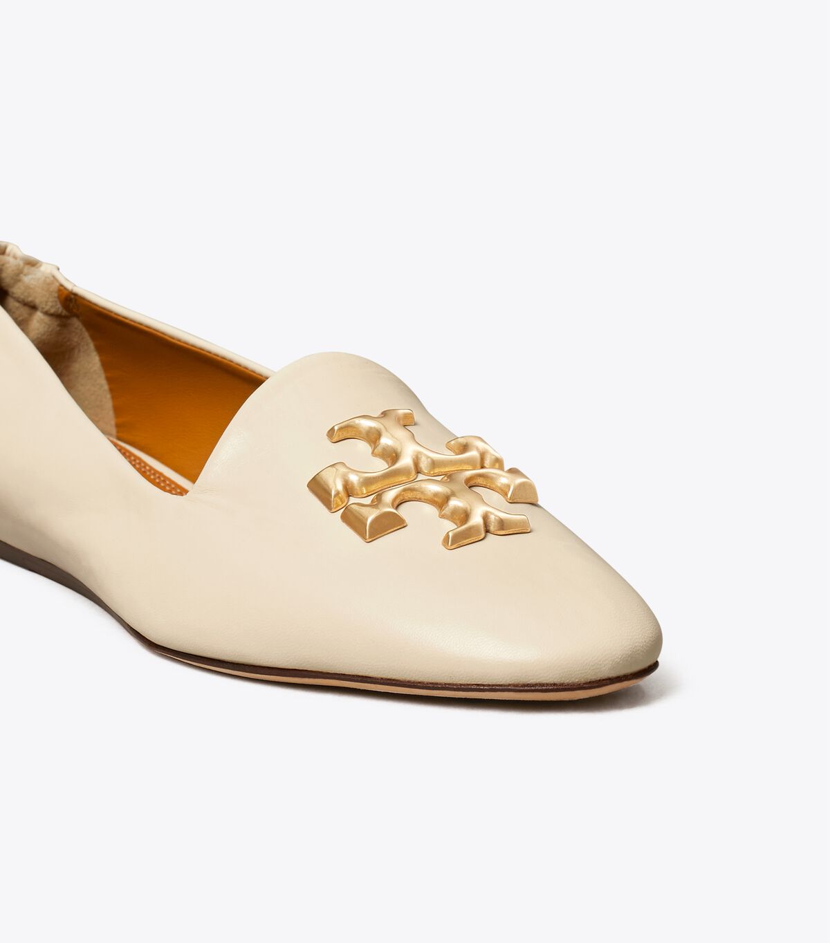 Cream Tory Burch Eleanor Women's Ballet Flats | OUTLET-85302469