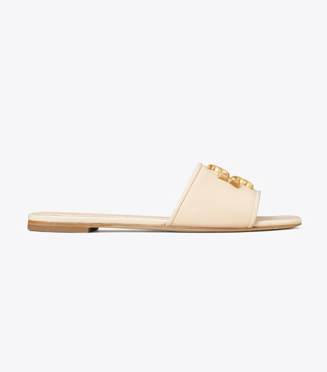 Cream Tory Burch Eleanor Women's Sandals | OUTLET-28791609