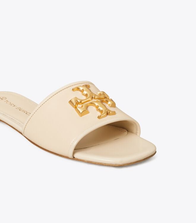 Cream Tory Burch Eleanor Women's Sandals | OUTLET-28791609