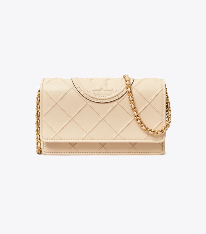 Cream Tory Burch Fleming Soft Women's Crossbody Bags | OUTLET-38740519