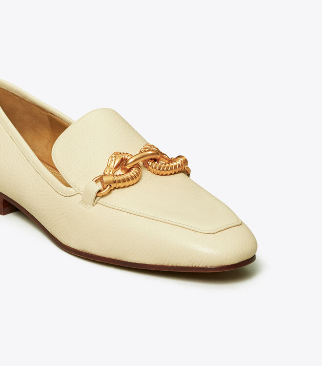 Cream Tory Burch Jessa Women's Ballet Flats | OUTLET-82973019