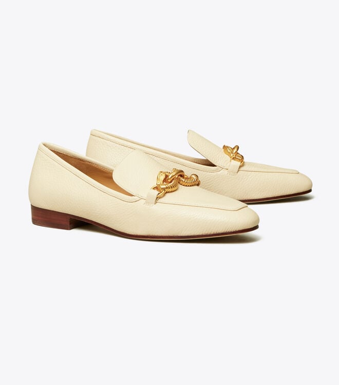 Cream Tory Burch Jessa Women\'s Loafers | OUTLET-14278369