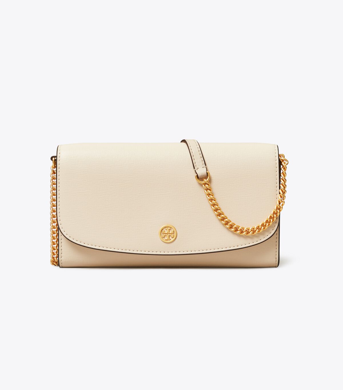 Cream Tory Burch Robinson Women's Wallets | OUTLET-76981029