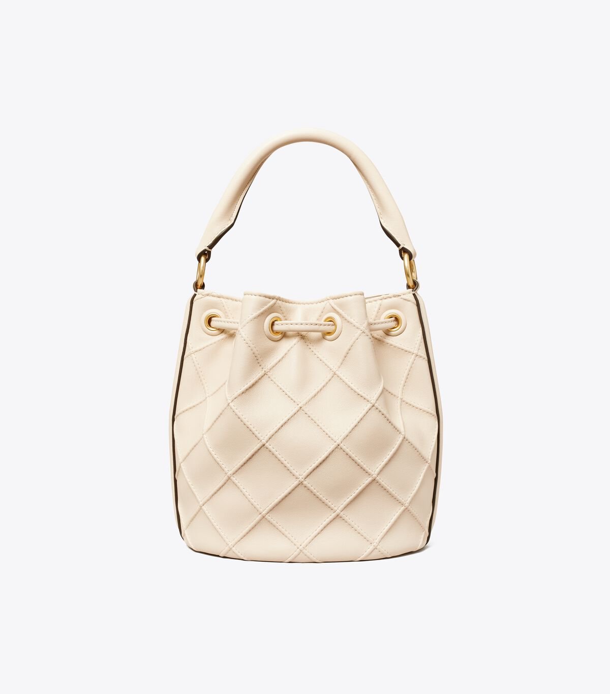 Cream Tory Burch Small Fleming Soft Women's Bucket Bags | OUTLET-26049789