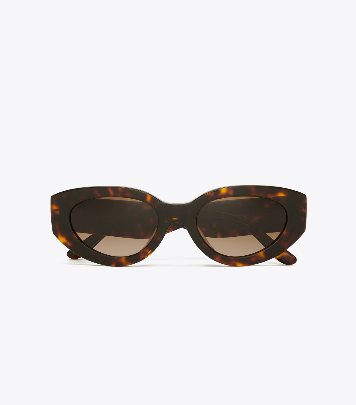 Dark Brown Tory Burch Kira Chevron Cat-eye Women's Sunglasses | OUTLET-87249319