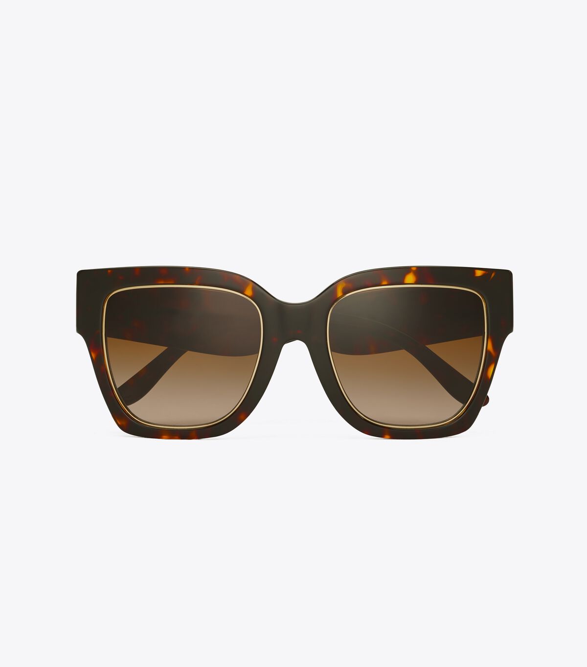 Dark Brown Tory Burch Kira Chevron Square Women's Sunglasses | OUTLET-53427819