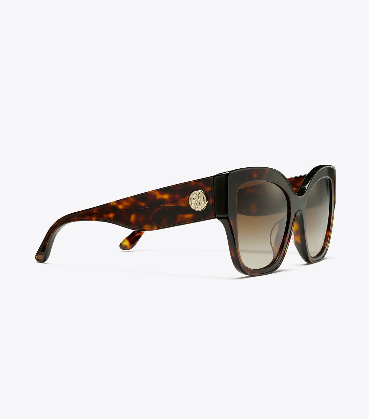 Dark Brown Tory Burch Oversized Cat-eye Women's Sunglasses | OUTLET-07912859