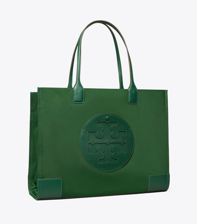 Dark Green Tory Burch Ella Women\'s Tote Bags | OUTLET-85172409