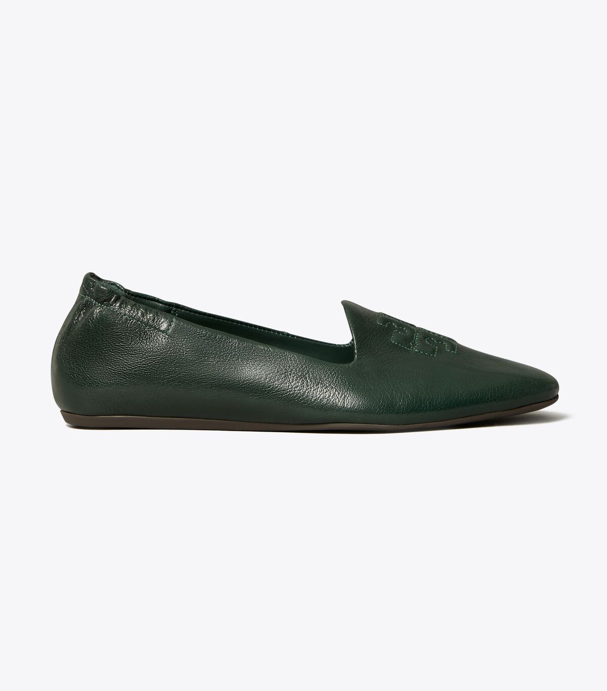 Dark Green Tory Burch Smoking Women's Ballet Flats | OUTLET-23968179