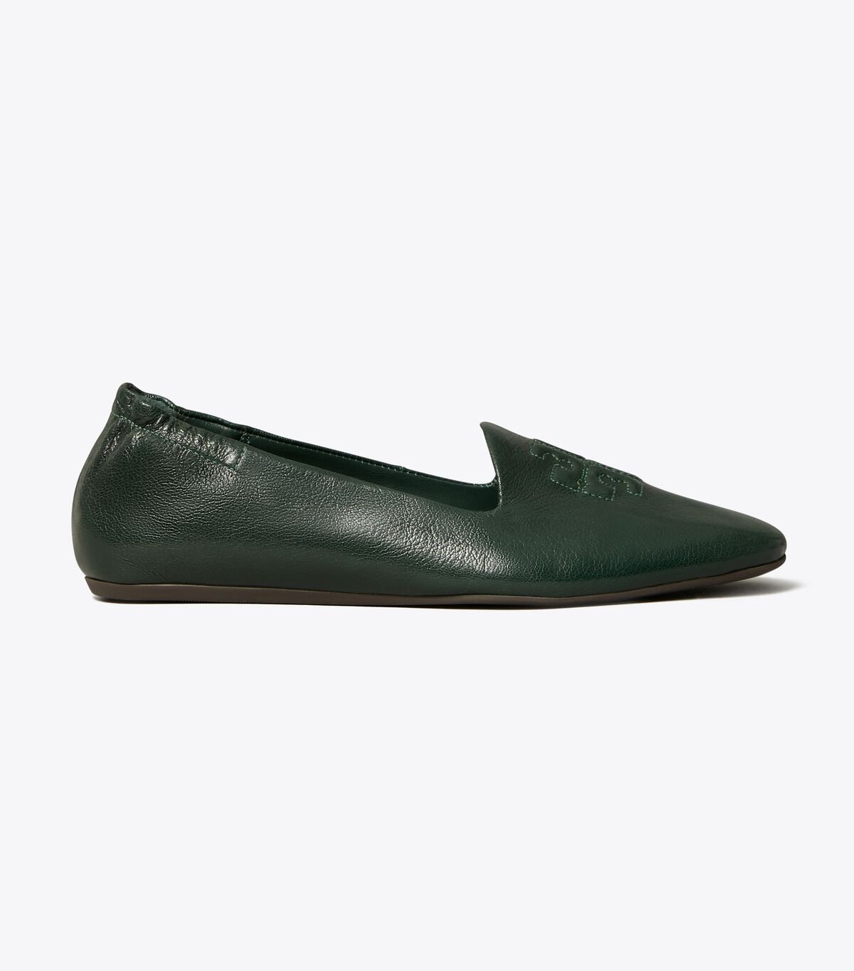 Dark Green Tory Burch Smoking Women's Slippers | OUTLET-80746519