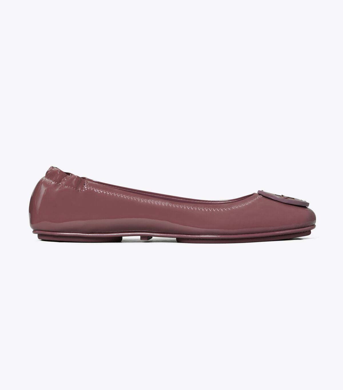 Dark Red Tory Burch Minnie Travel Women's Ballet Flats | OUTLET-75491269