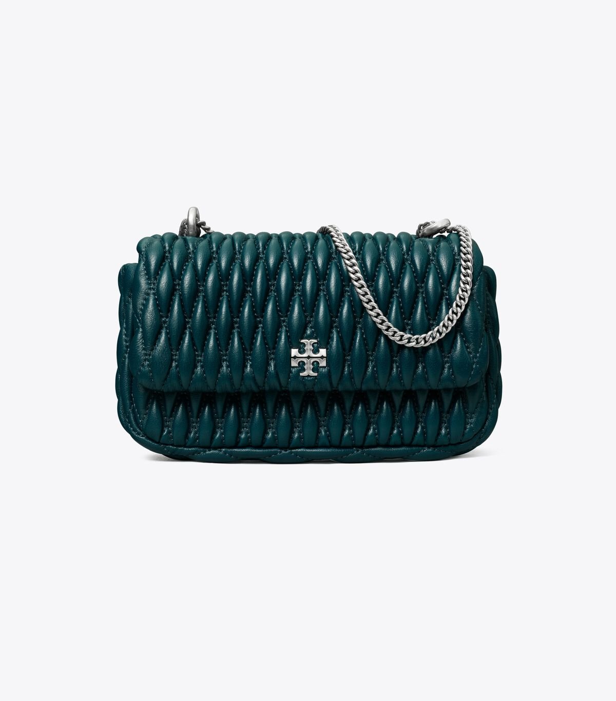 Dark Turquoise Tory Burch Kira Ruched Women's Mini Bag | OUTLET-87162499