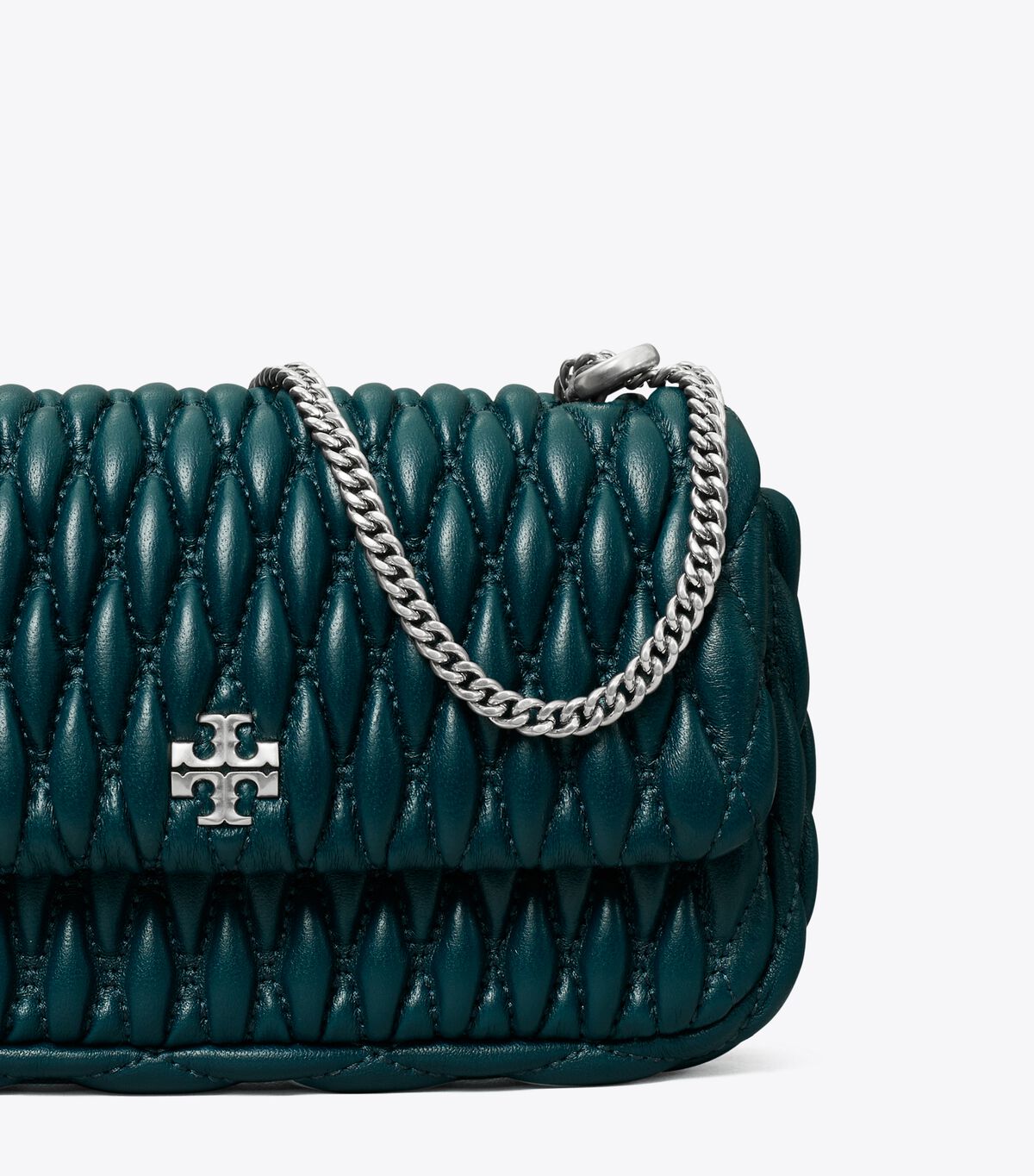 Dark Turquoise Tory Burch Kira Ruched Women's Mini Bag | OUTLET-87162499