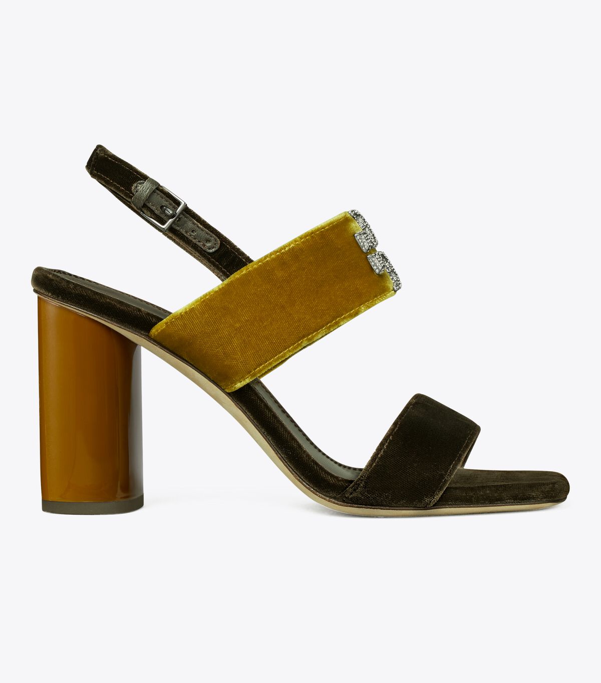 Dark Yellow Tory Burch Eleanor Pavé Women's Heels | OUTLET-45983129