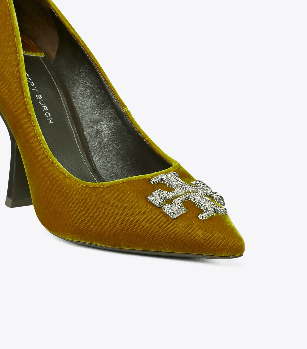 Dark Yellow Tory Burch Eleanor Pavé Women's Heels | OUTLET-76458329