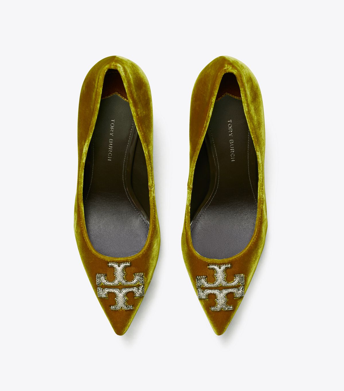 Dark Yellow Tory Burch Eleanor Pavé Women's Heels | OUTLET-76458329