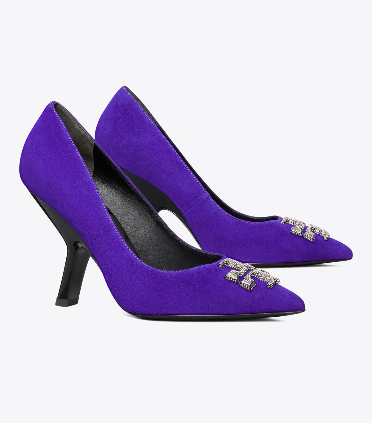 Deep Purple Tory Burch Eleanor Pavé Women\'s Heels | OUTLET-08264979