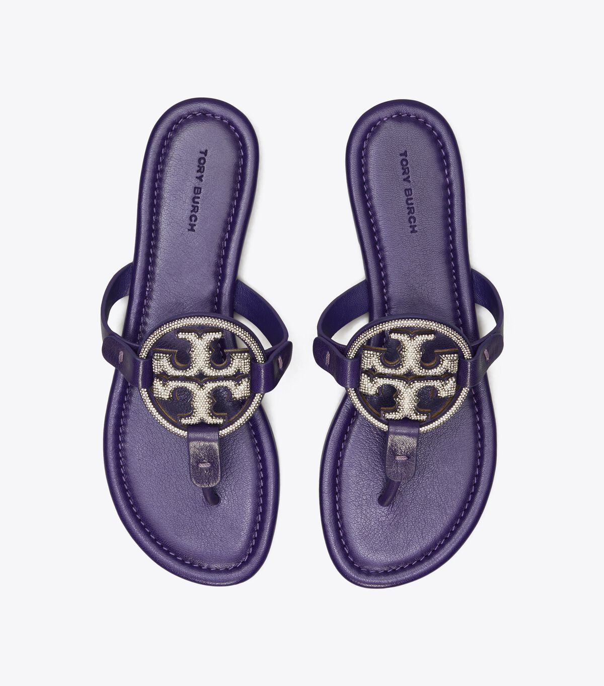 Deep Purple Tory Burch Miller Pavé Women's Sandals | OUTLET-87901659