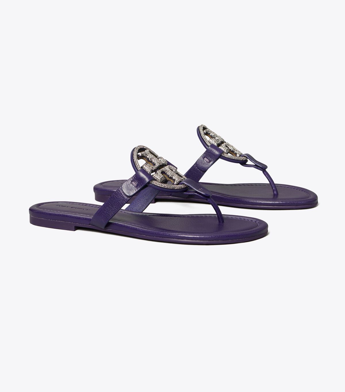 Deep Purple Tory Burch Miller Pavé Women\'s Sandals | OUTLET-87901659