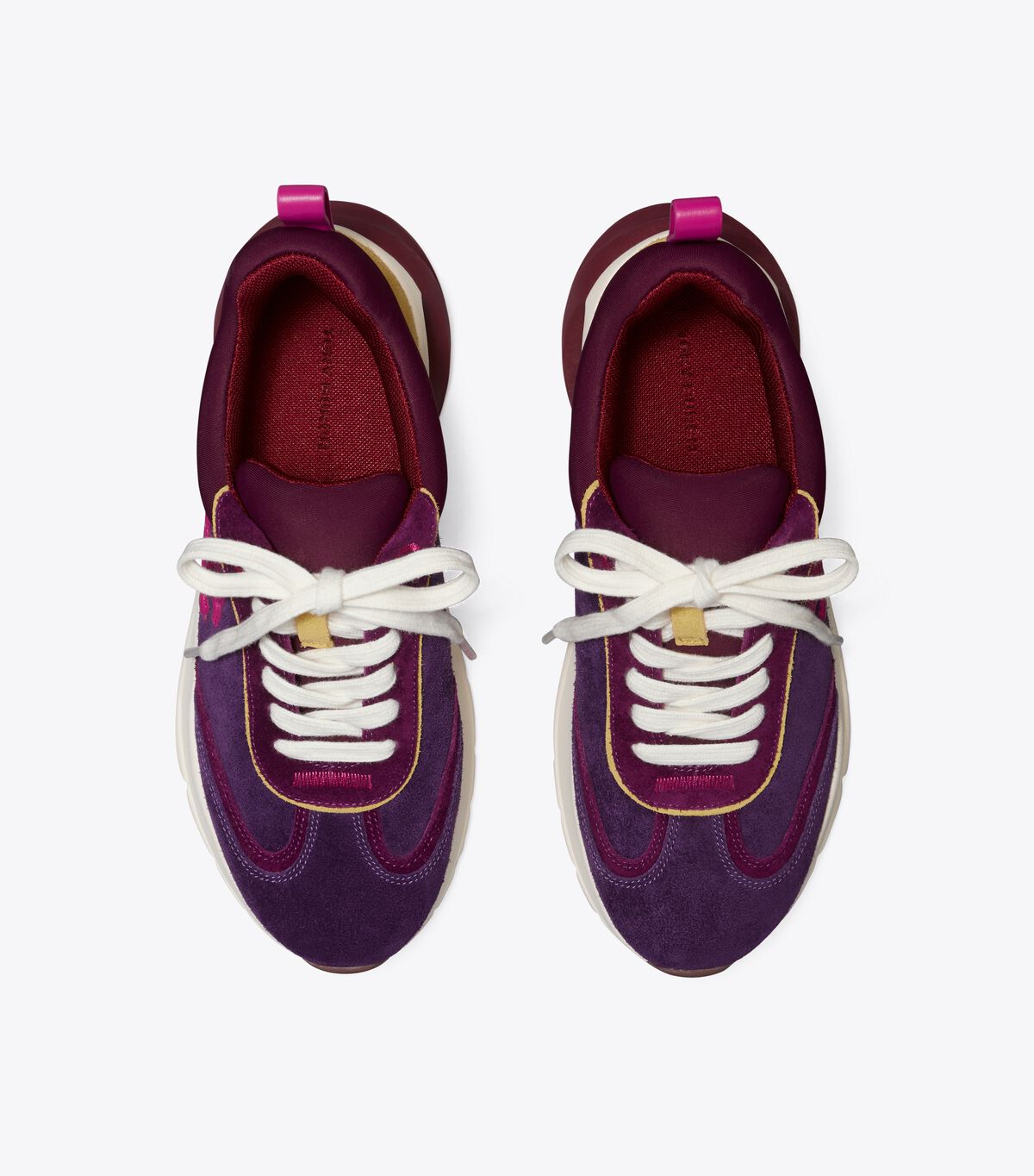 Fuchsia / Burgundy Tory Burch Good Luck Women's Sneakers | OUTLET-97316809