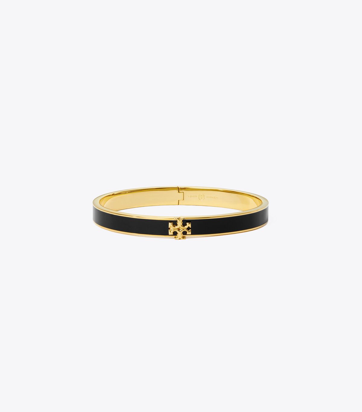 Gold / Black Tory Burch Kira Enamel 7mm Women\'s Bracelet | OUTLET-37014689