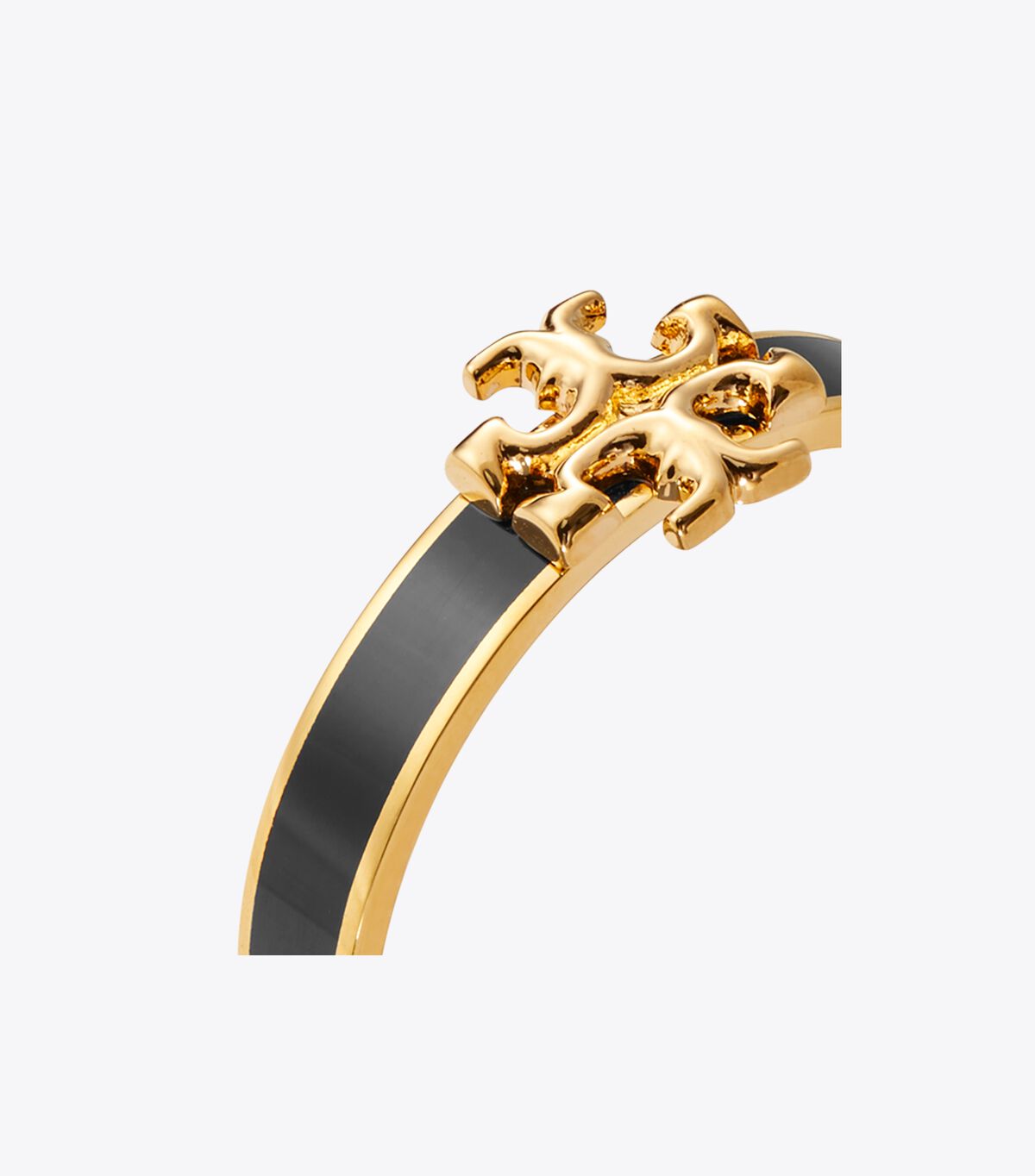 Gold / Black Tory Burch Kira Enamel Women's Ring | OUTLET-57148399