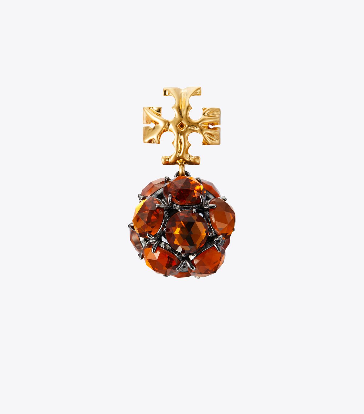 Gold / Orange Tory Burch Roxanne Small Drop Women's Earrings | OUTLET-49085639