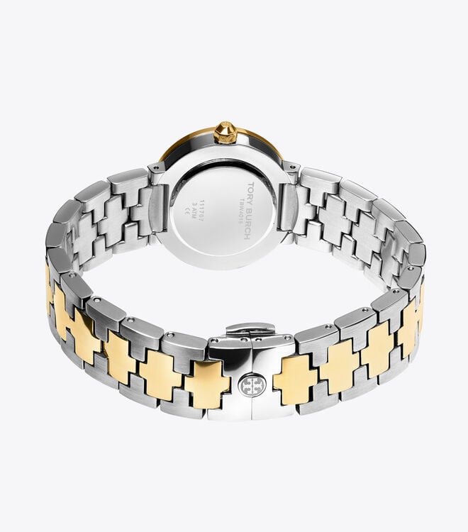 Gold / Silver Tory Burch Reva Women's Watches | OUTLET-12367589