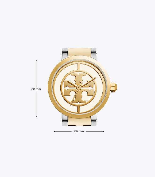 Gold / Silver Tory Burch Reva Women's Watches | OUTLET-12367589