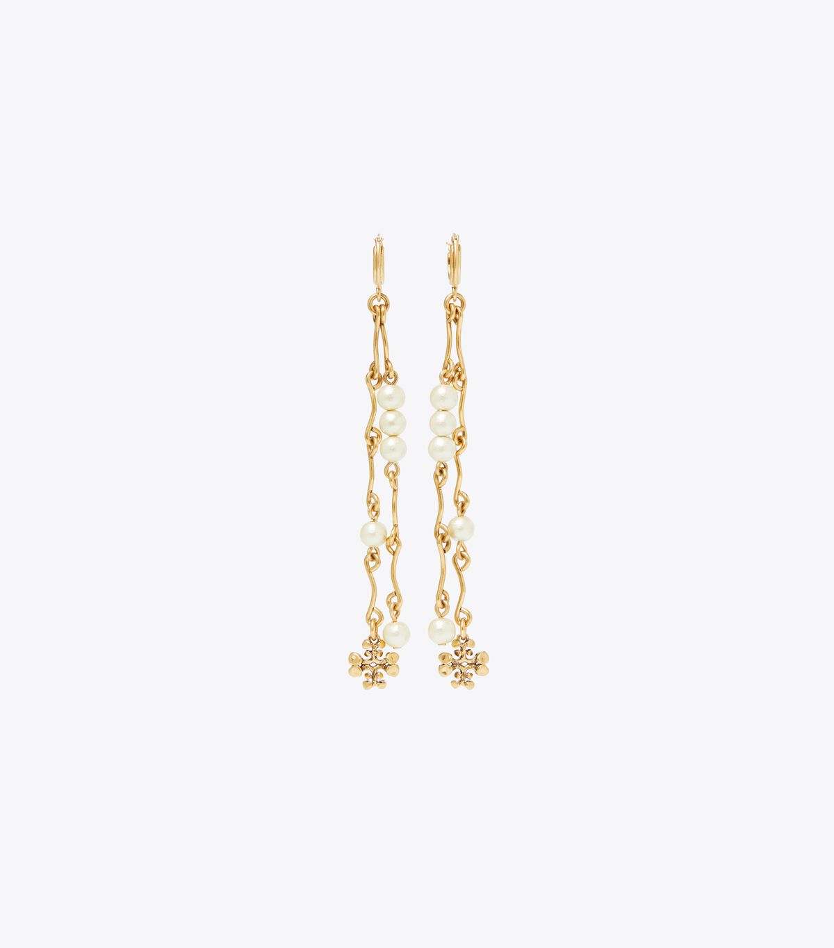 Gold Tory Burch Brutalist Linear Women\'s Earrings | OUTLET-58429079