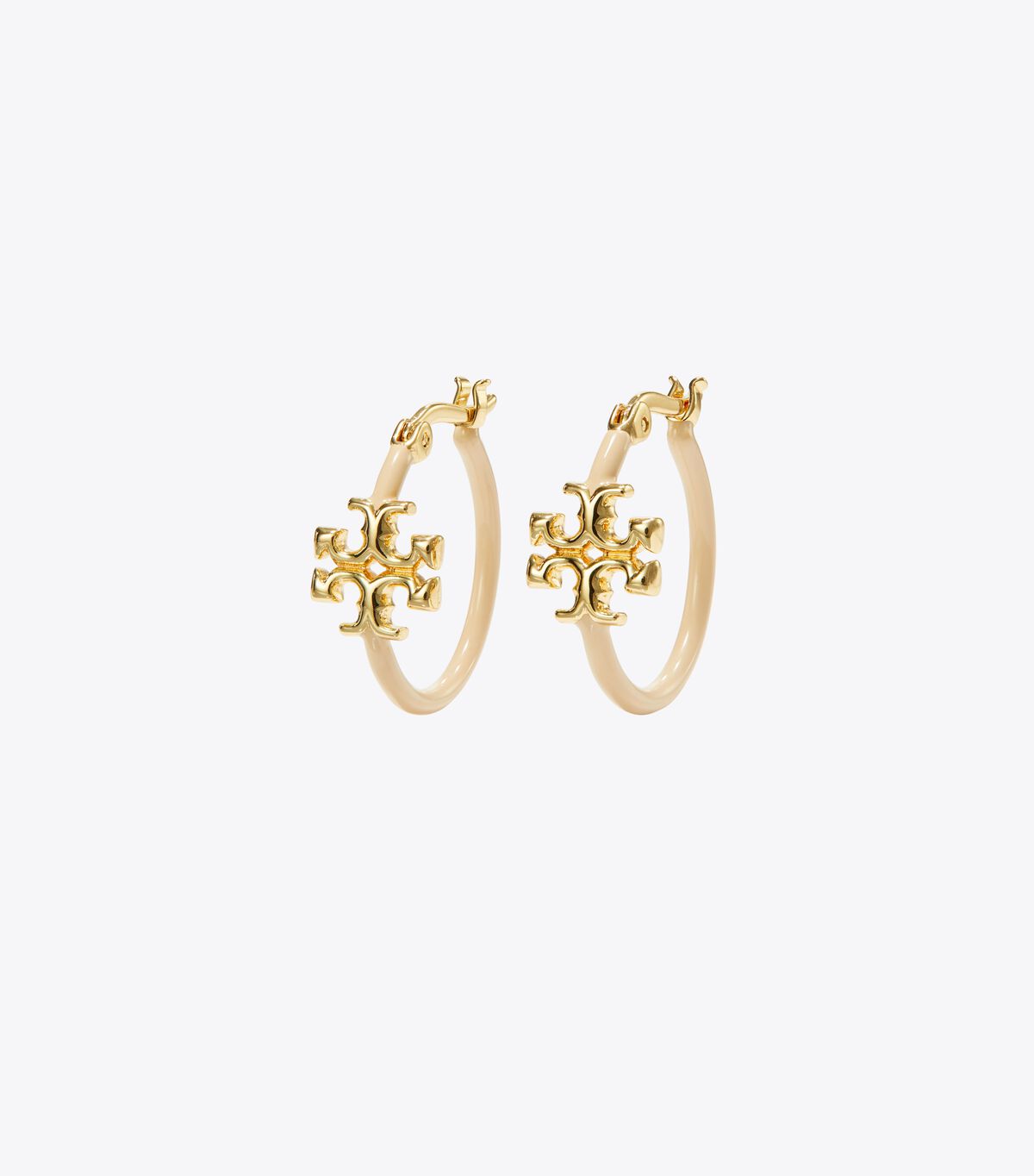 Gold Tory Burch Eleanor Small Hoop Women\'s Earrings | OUTLET-31492869