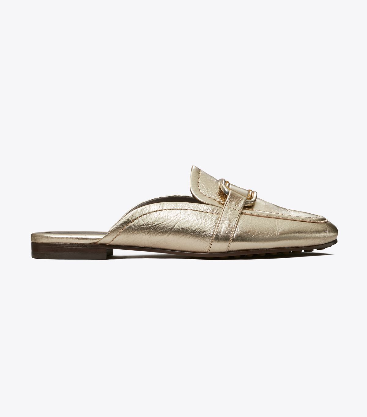 Gold Tory Burch Georgia Backless Women's Loafers | OUTLET-78452619