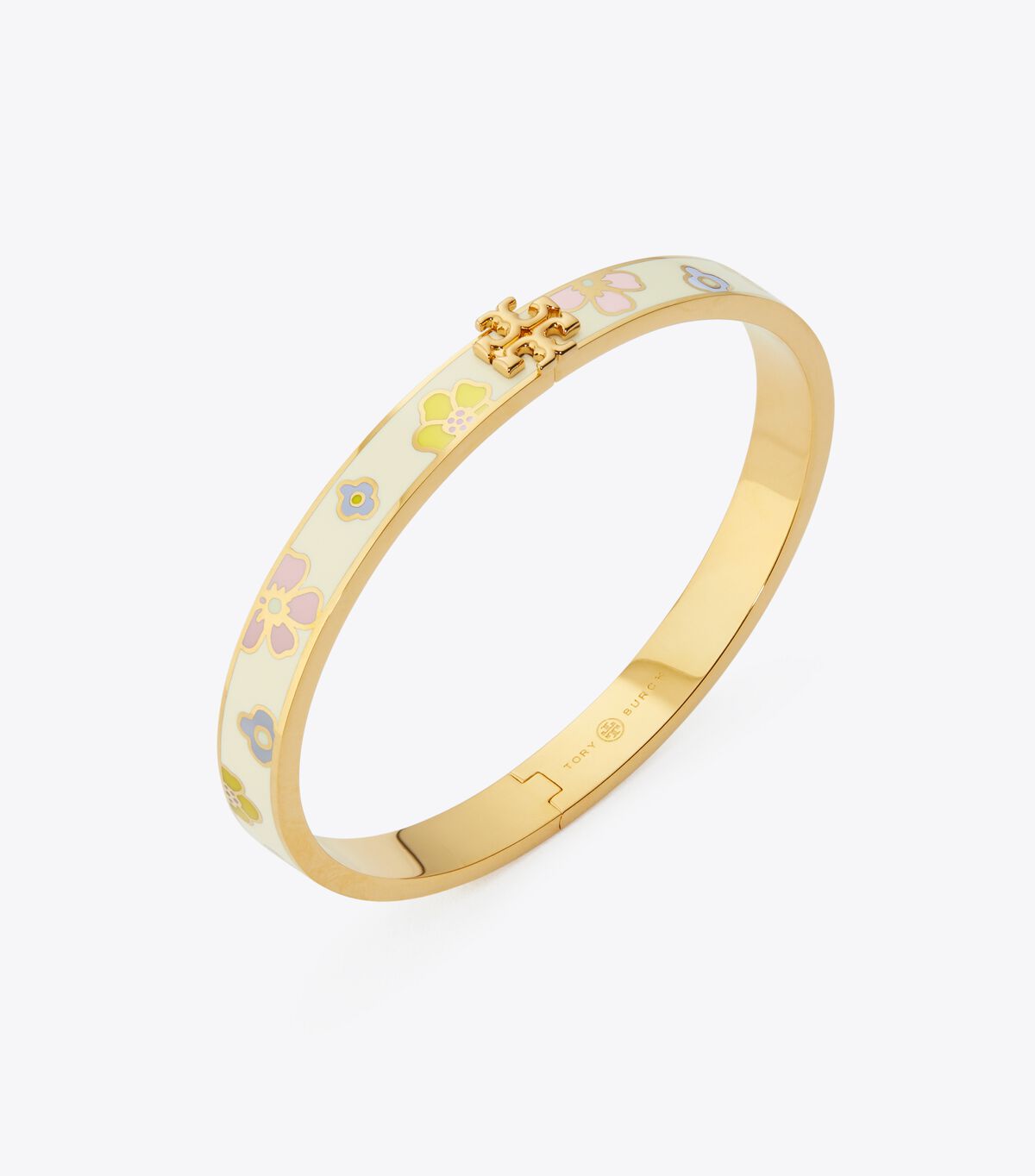 Gold Tory Burch Kira Enamel 7mm Women's Bracelet | OUTLET-80796319