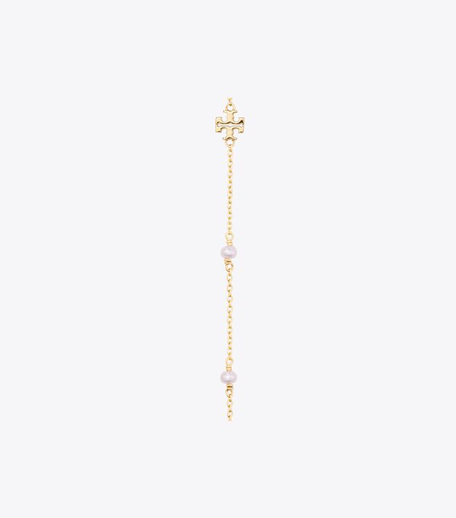 Gold Tory Burch Kira Pearl Delicate Women's Necklace | OUTLET-13250489