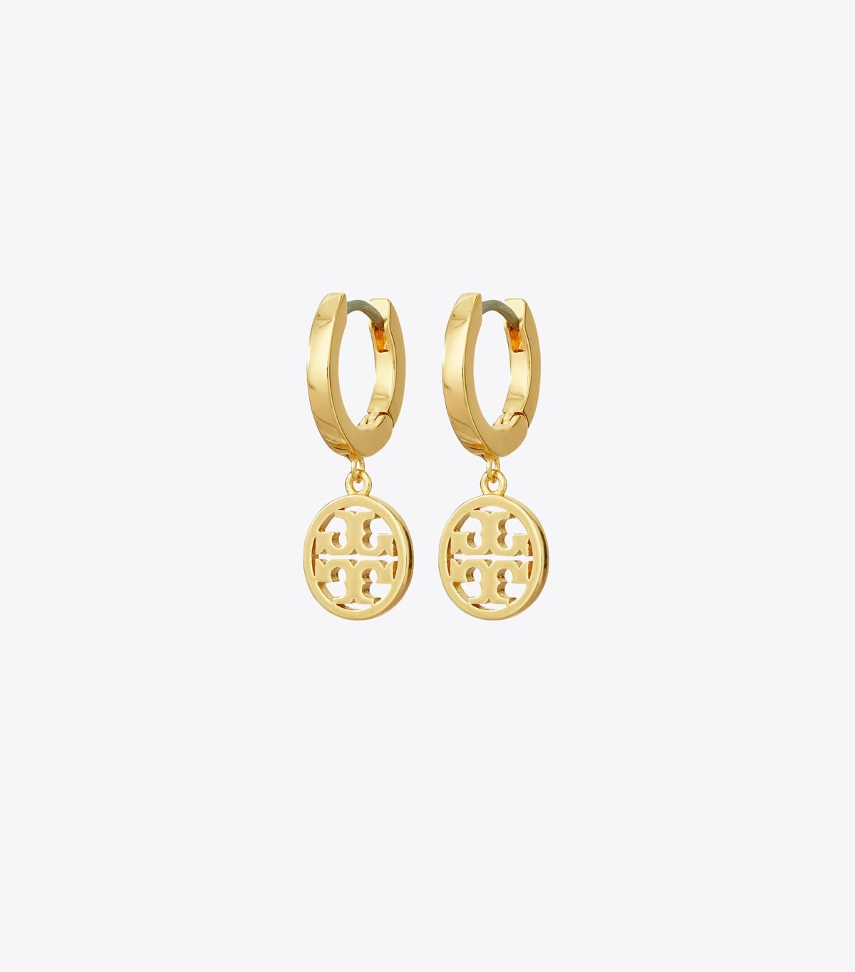 Gold Tory Burch Miller Huggie Hoop Women's Earrings | OUTLET-93750619