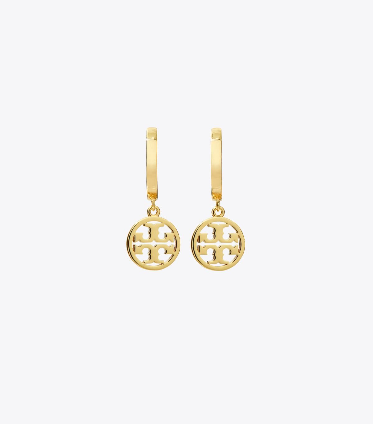 Gold Tory Burch Miller Huggie Hoop Women\'s Earrings | OUTLET-93750619