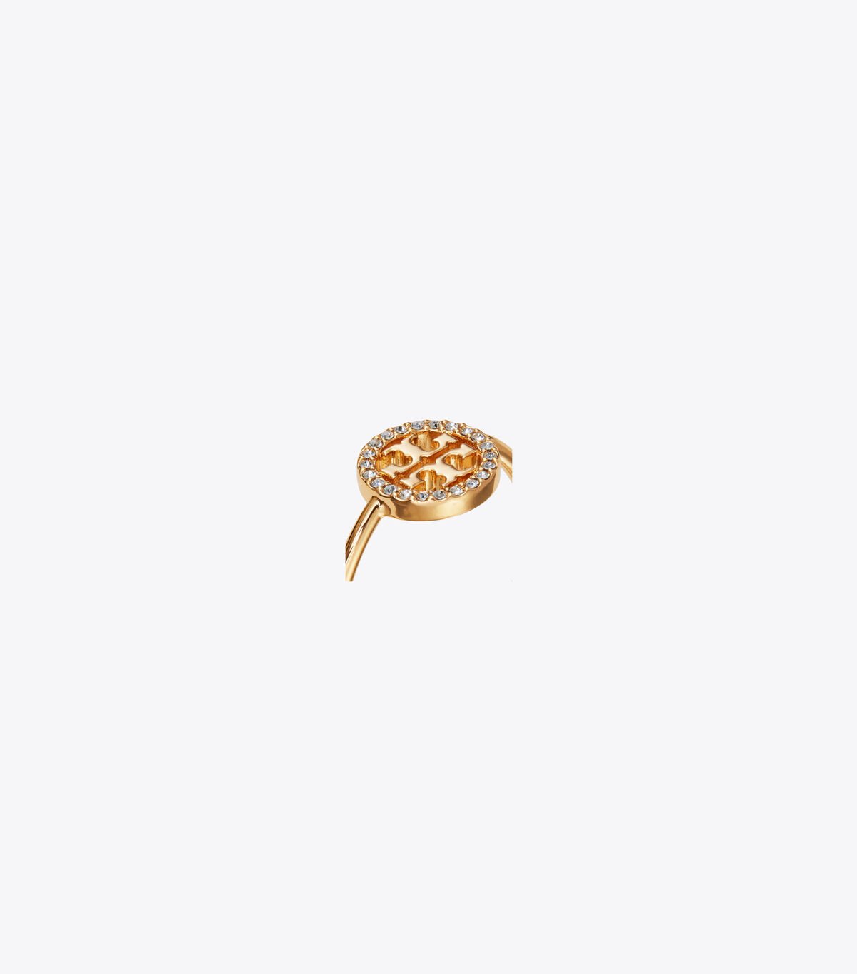 Gold Tory Burch Miller Pavé Delicate Women's Ring | OUTLET-23078499