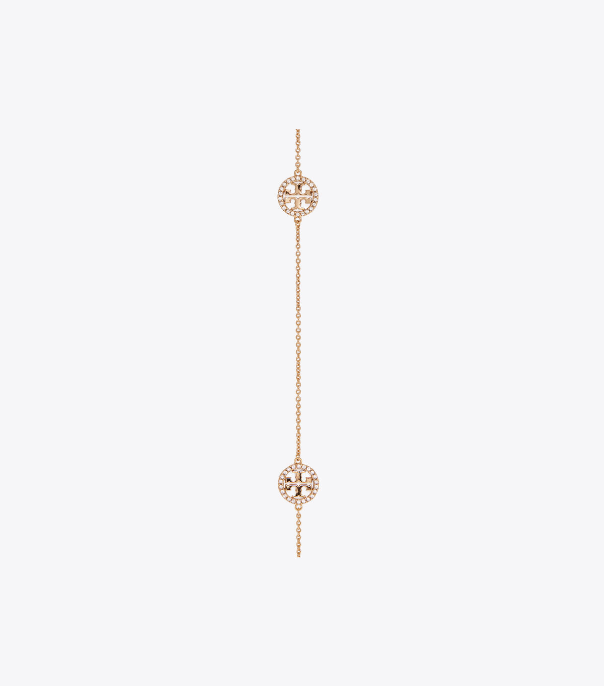 Gold Tory Burch Miller Pavé Long Women's Necklace | OUTLET-47805169