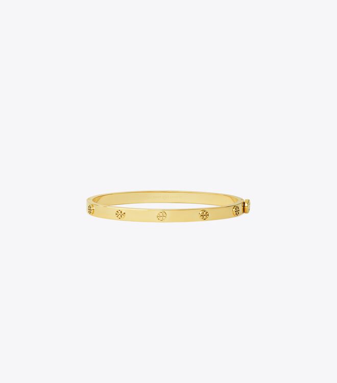 Gold Tory Burch Miller Stud Hinge 5mm Women\'s Bracelet | OUTLET-29470839