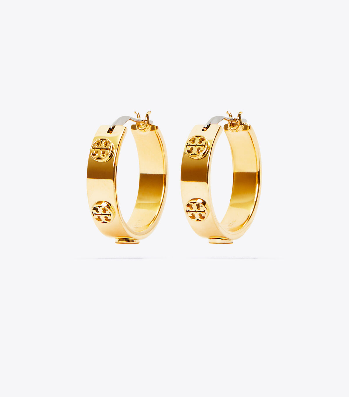 Gold Tory Burch Miller Stud Huggie Women\'s Earrings | OUTLET-09657319