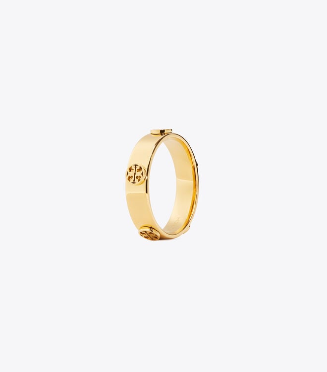 Gold Tory Burch Miller Stud Women\'s Ring | OUTLET-42760899