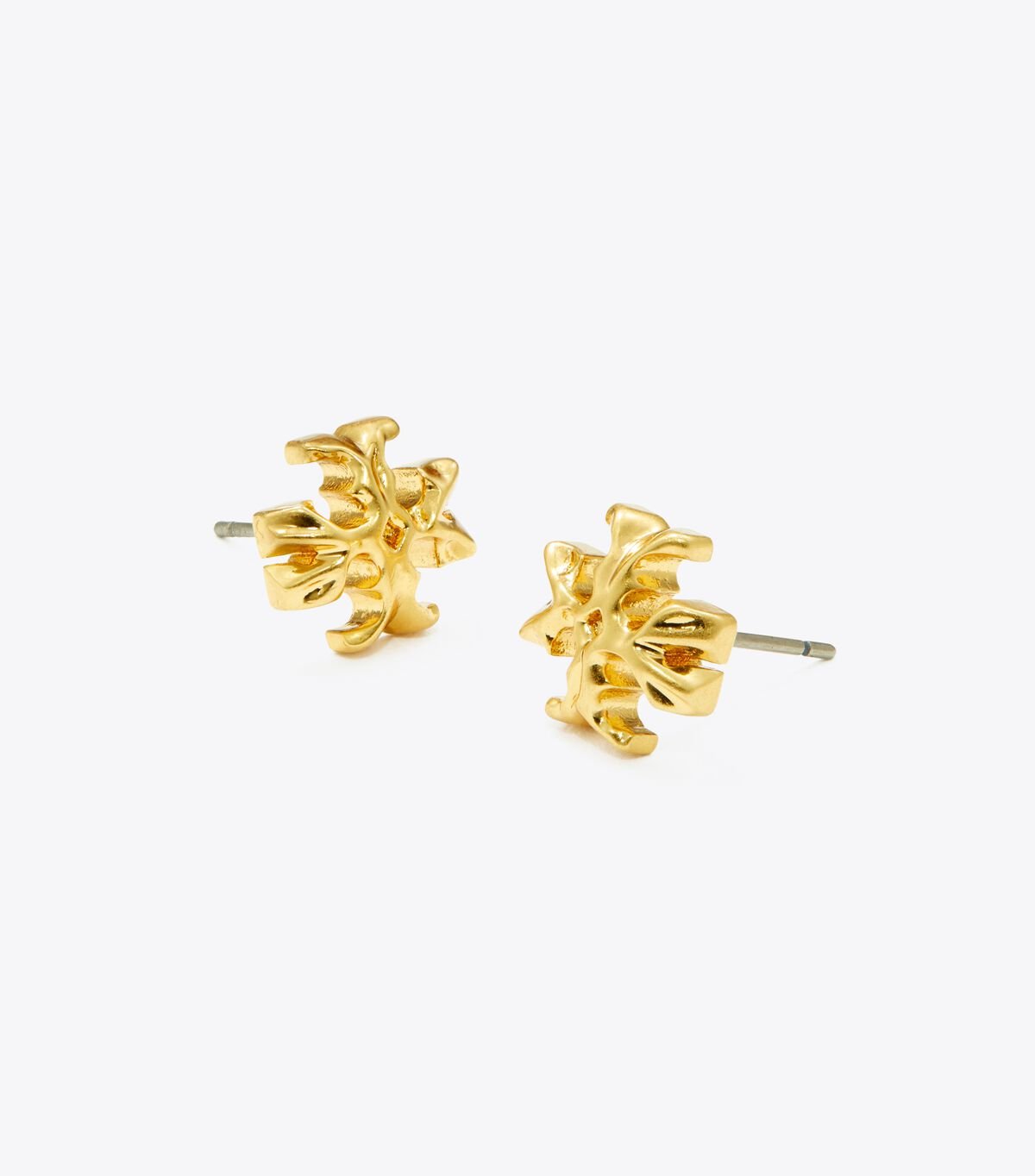 Gold Tory Burch Roxanne Double-stud Women's Earrings | OUTLET-85609139