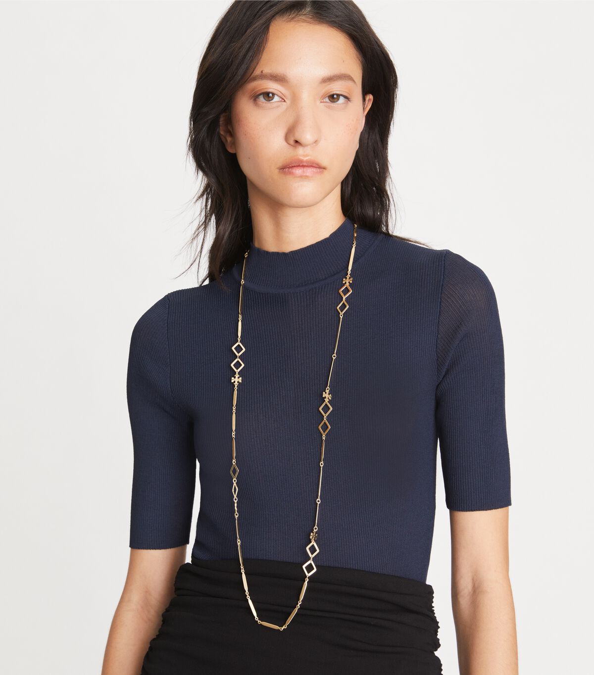 Gold Tory Burch Roxanne Geo Women's Necklace | OUTLET-84972609